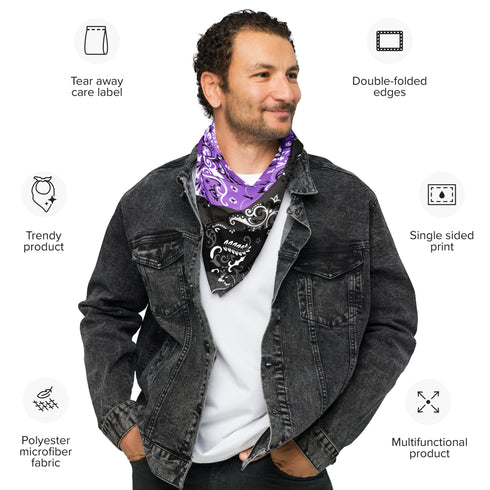 Nonbinary Pride Waves Bandana